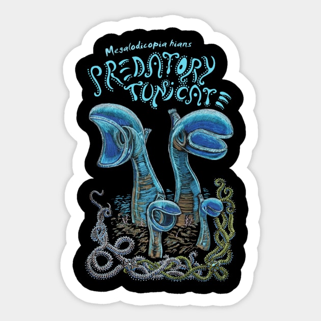 Predatory Tunicate Sticker by NocturnalSea